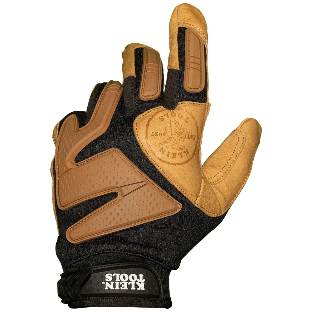 Guantes Journeyman de cuero, medianos