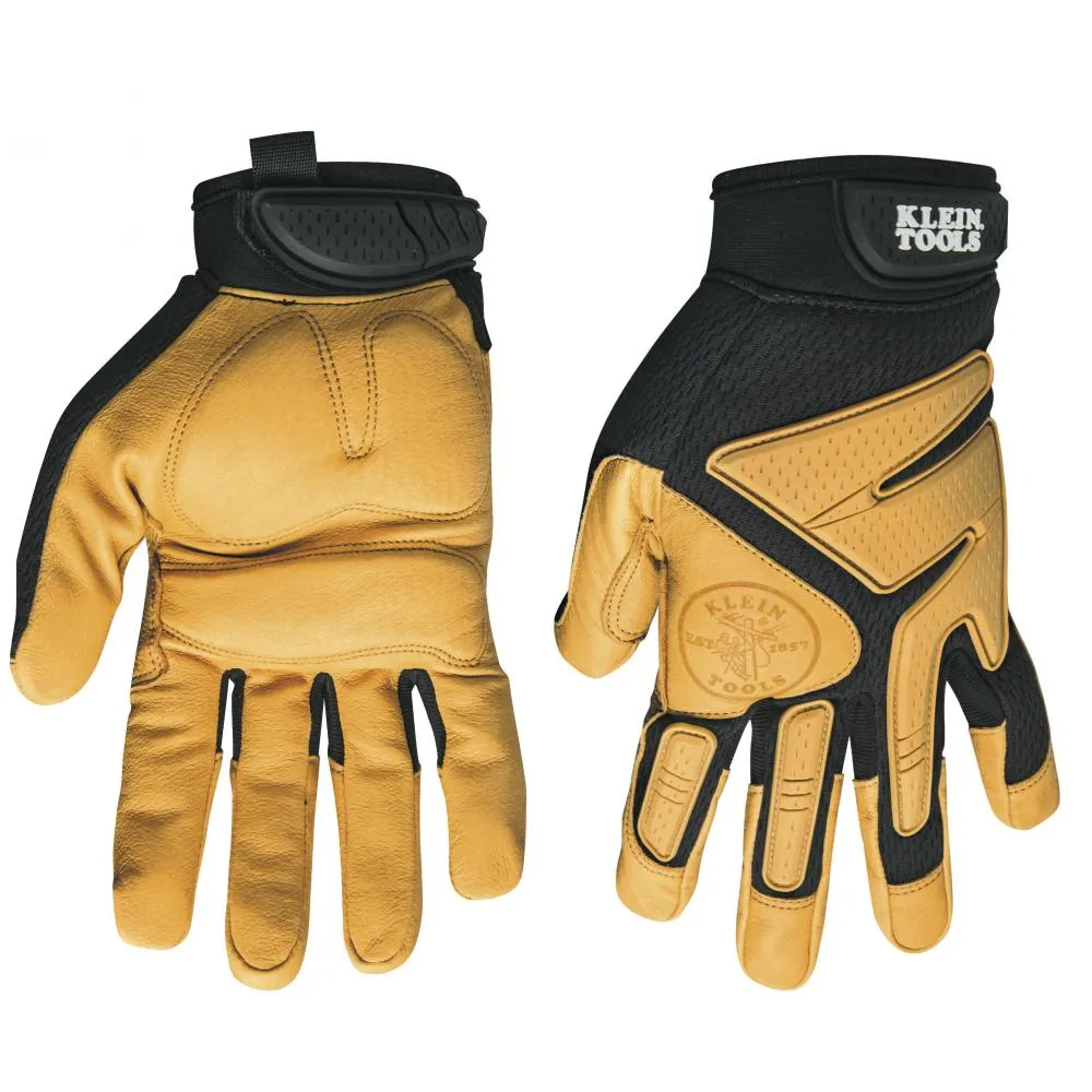 Guantes Journeyman de cuero, medianos
