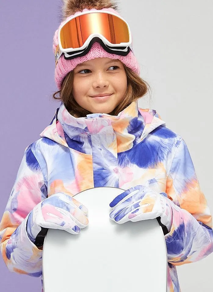 GUANTES ROXY JETTY  WBB1/BRIGHT WHITE PANSY PANSY RG  GIRL´S