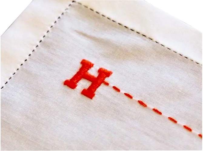 Hermès Bufanda de seda Naranja 