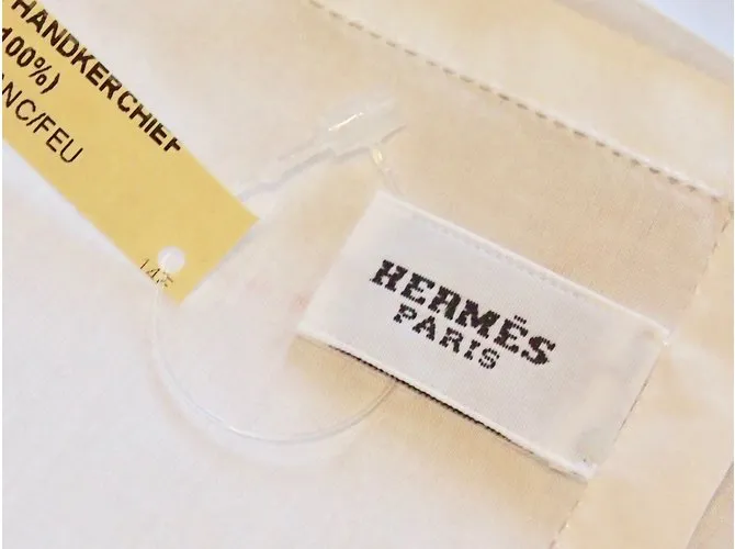 Hermès Bufanda de seda Naranja 