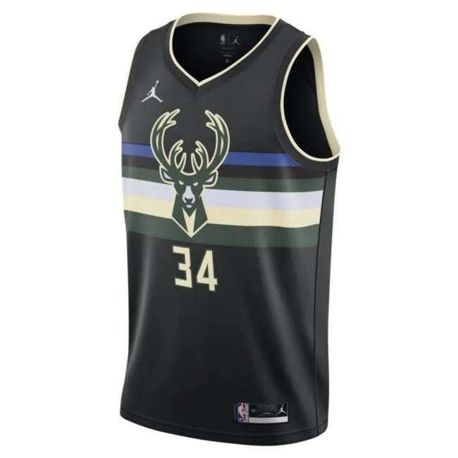 Jordan Giannis Antetokounmpo Bucks Statement Edition 2020 Jersey