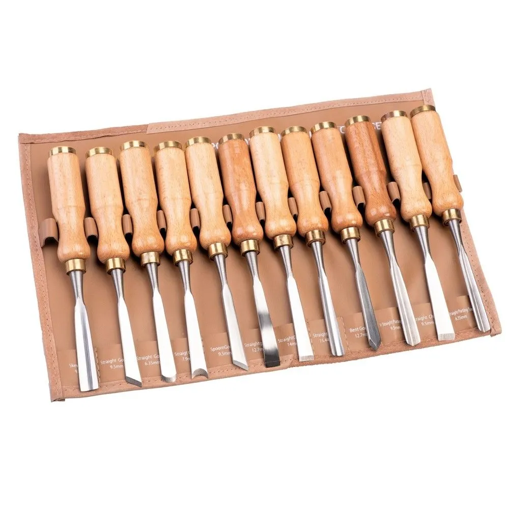 Juego de gubias para tallar madera Expert. 12 Piezas
