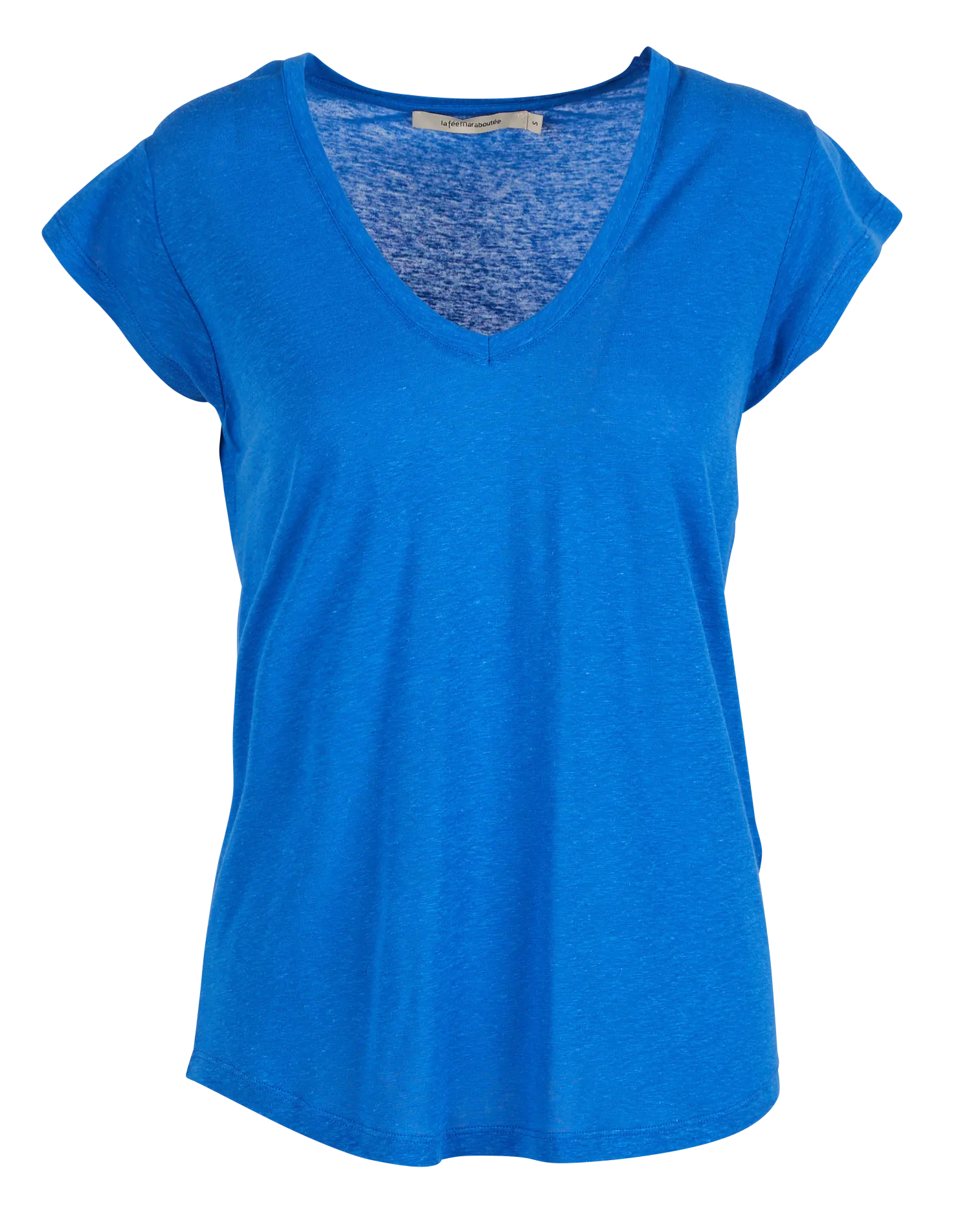 LA FEE MARABOUTEE Camiseta recta de manga corta en azul