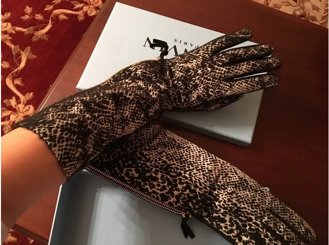 Lanvin Guantes Multicolor 