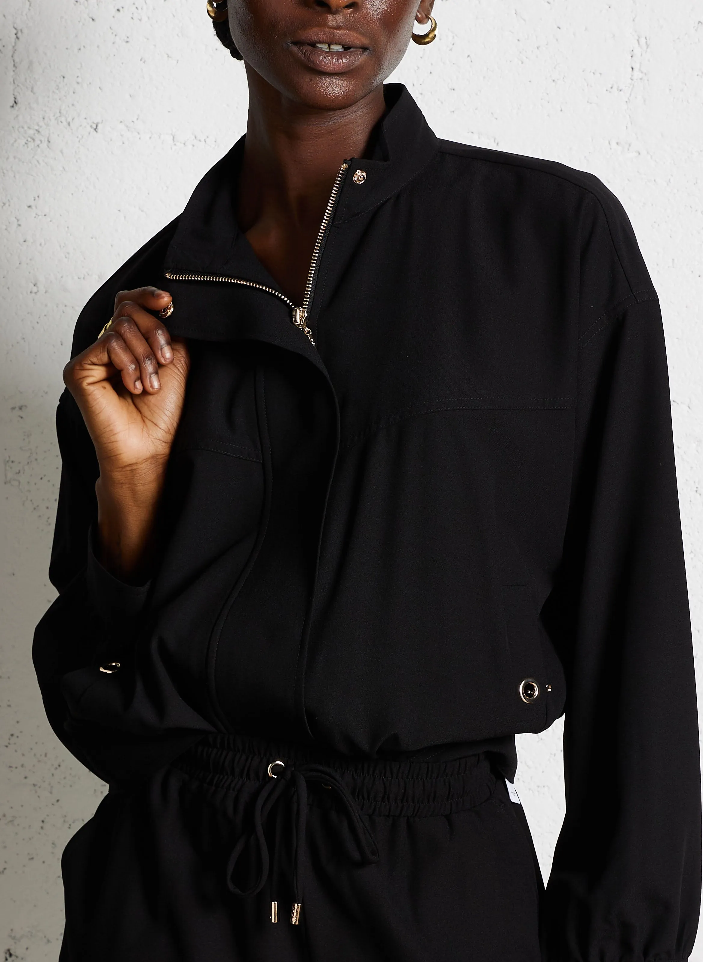 LIU JO Chaqueta con cuello alto en negro