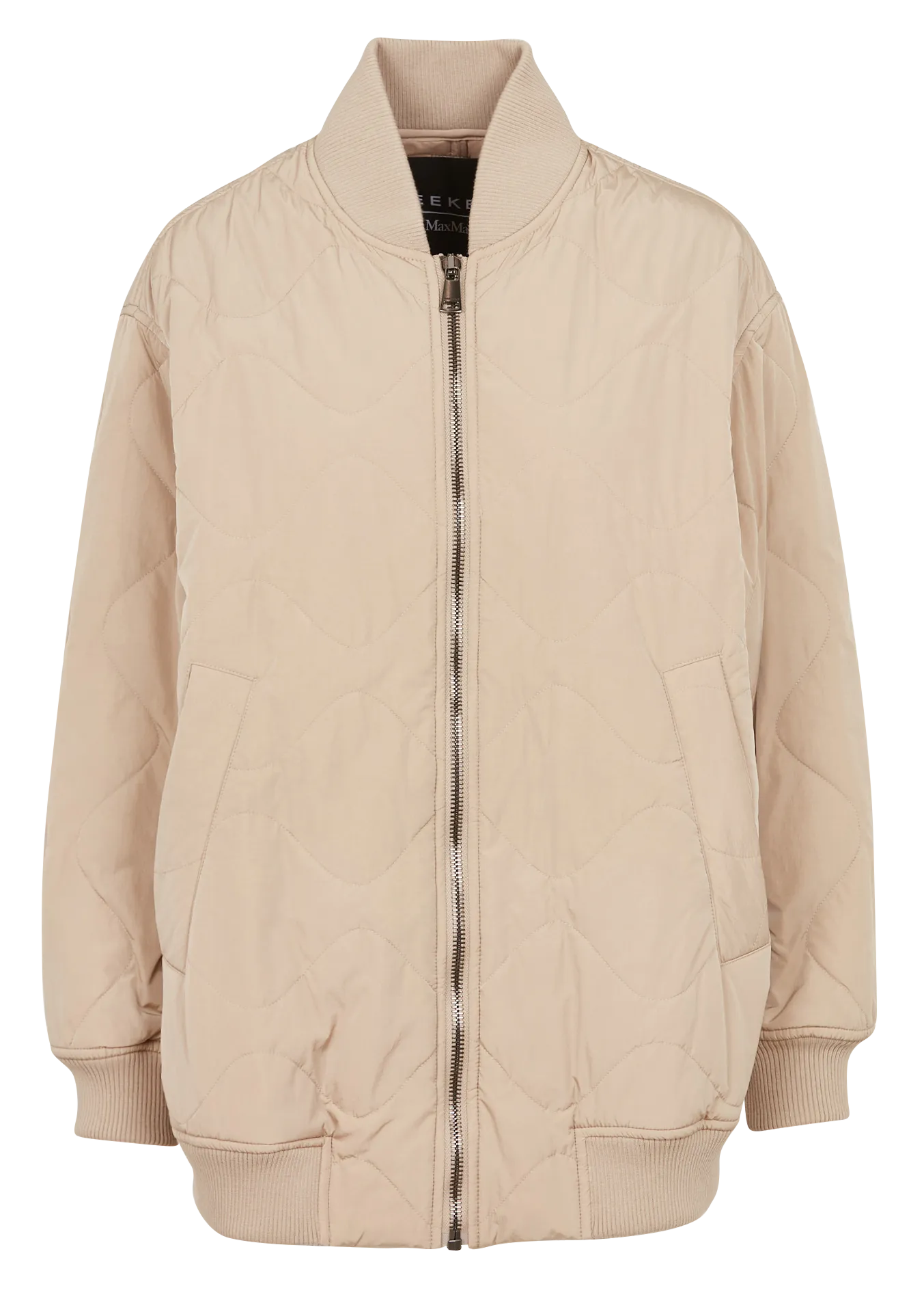 MAX MARA WEEK END NOREL  CHAQUETA EFECTO ACOLCHADO CON CUELLO ALTO EN CAQUI
