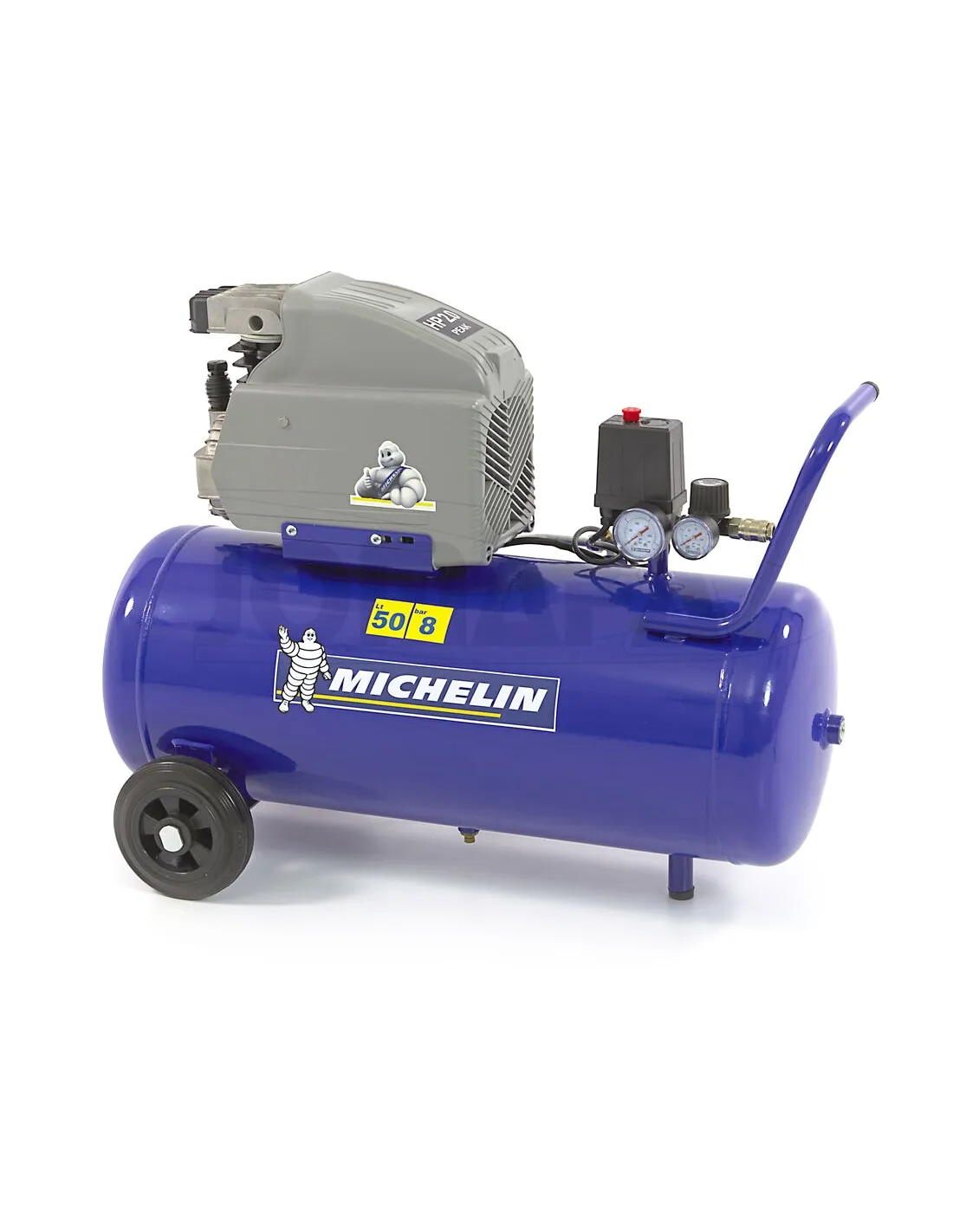 MICHELIN MB50  COMPRESOR DE AIRE 50 LITROS, 8 BARES DE TRANSMISIóN DIRECTA