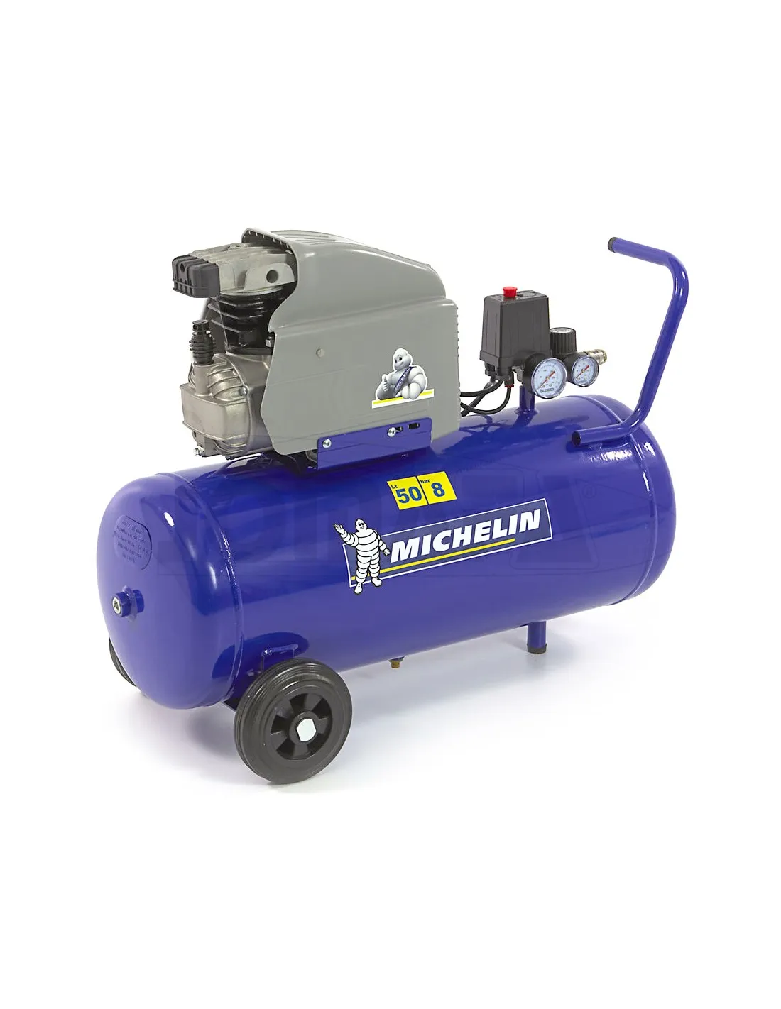 MICHELIN MB50  COMPRESOR DE AIRE 50 LITROS, 8 BARES DE TRANSMISIóN DIRECTA