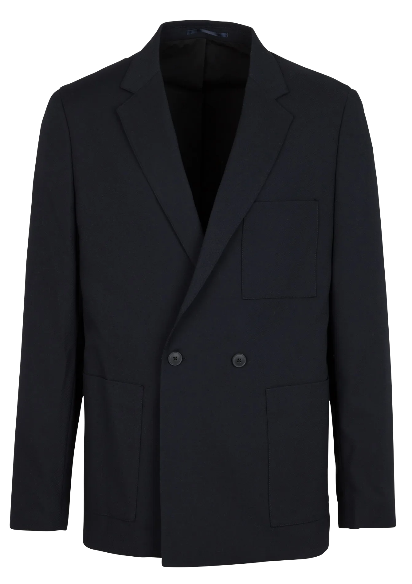 MINIMUM BLANE 2908  CHAQUETA RECTA DE JACQUARD ABOTONADA EN AZUL
