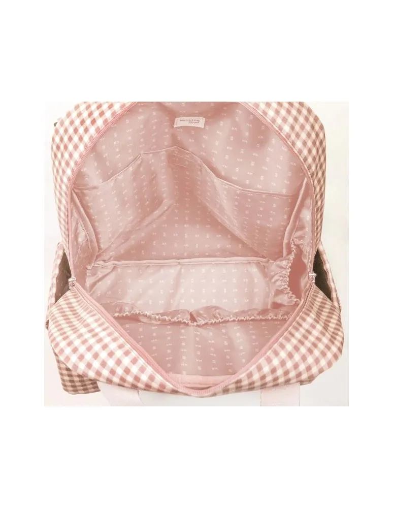 MOCHILA I LOVE VICHY ROSA WALKING MUM