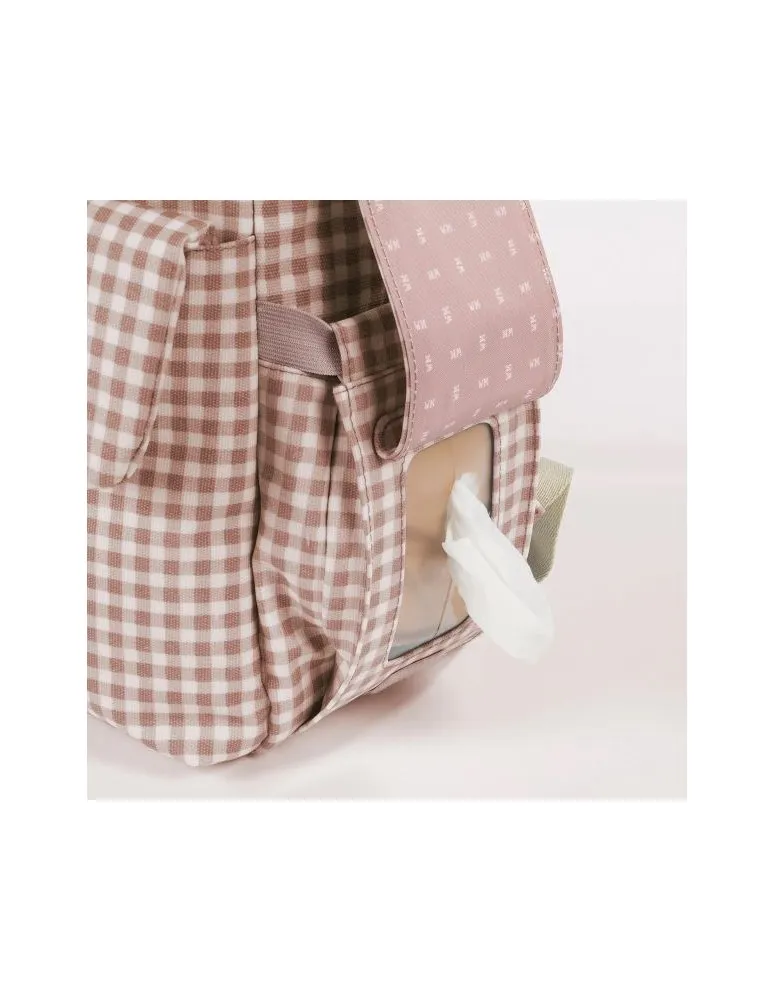 MOCHILA I LOVE VICHY ROSA WALKING MUM