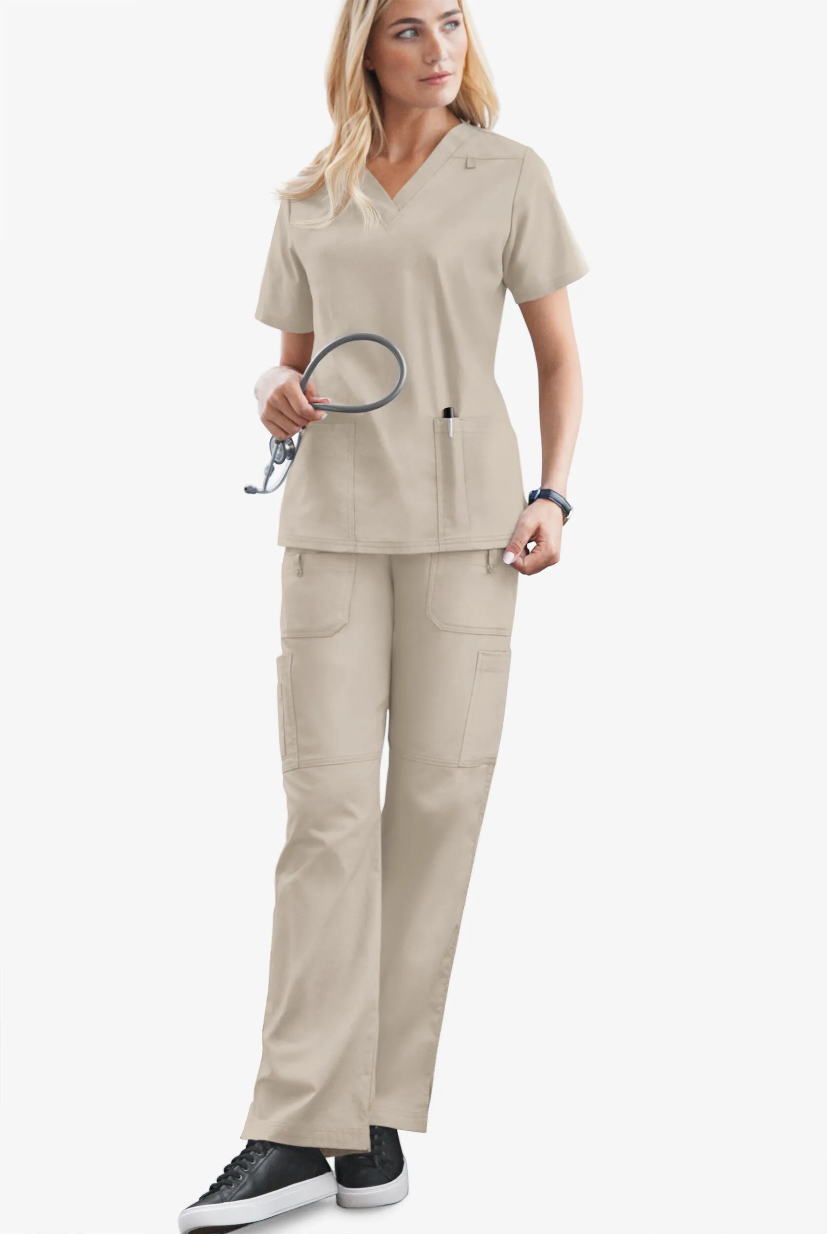 PANTAL&OACUTE;N M&EACUTE;DICO UA BUTTERSOFT STRETCH CON 8 BOLSILLOS PARA MUJER