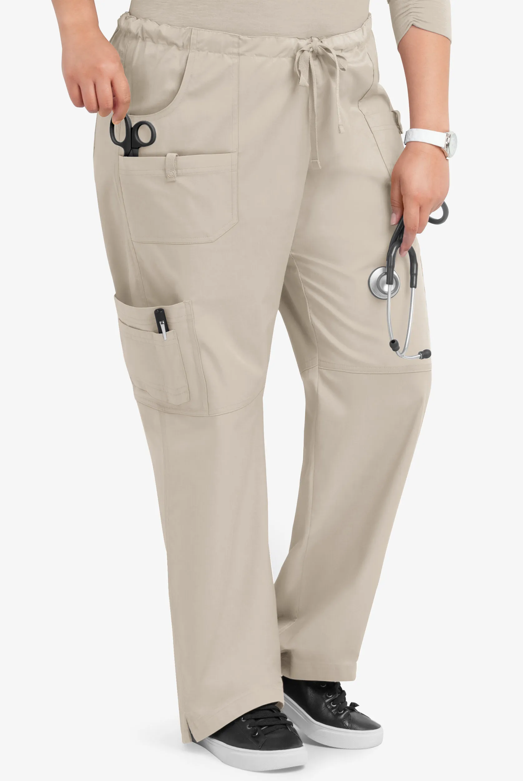 PANTAL&OACUTE;N M&EACUTE;DICO UA BUTTERSOFT STRETCH CON 8 BOLSILLOS PARA MUJER