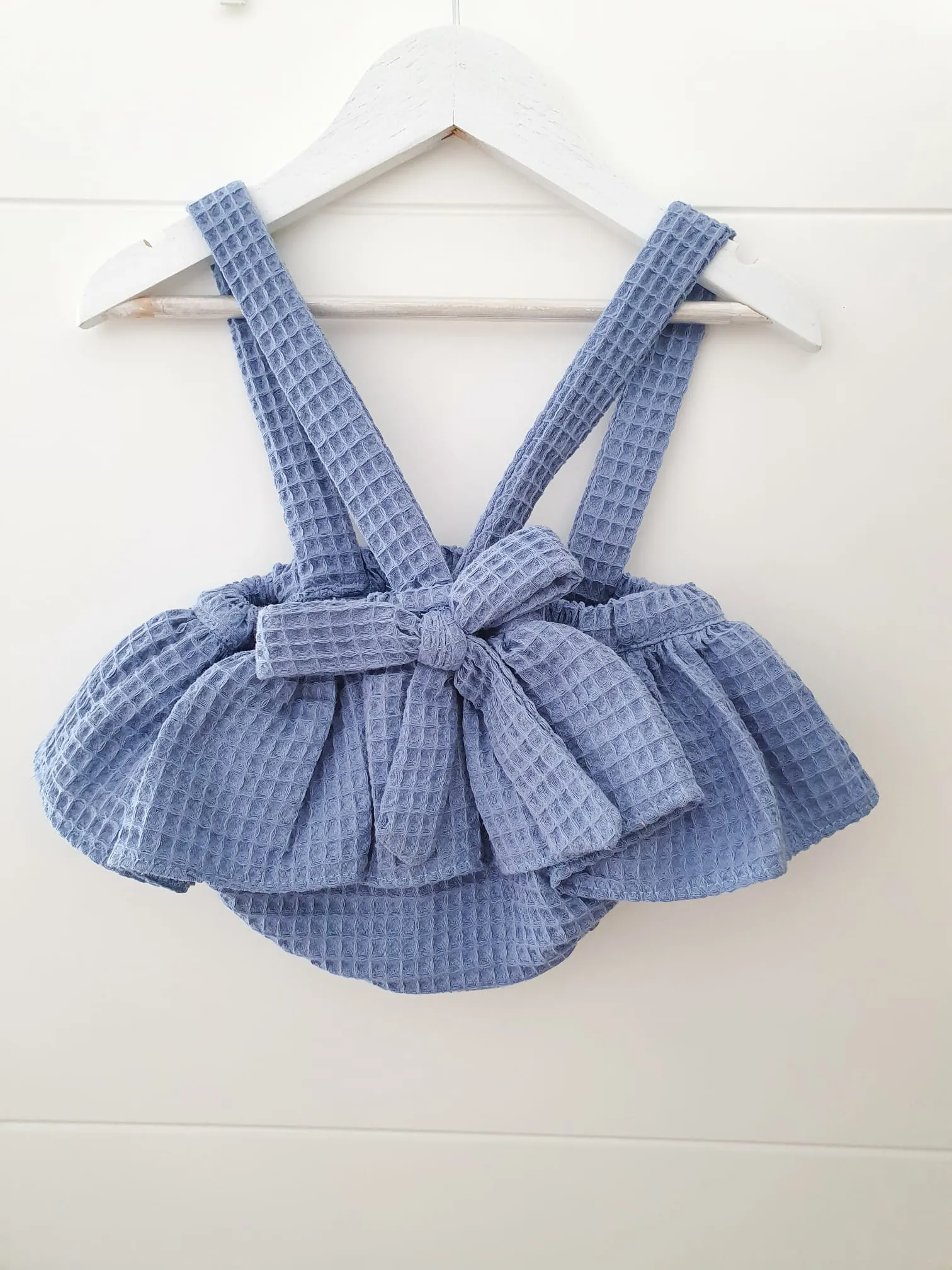 Petito lazo gofre azul pastel