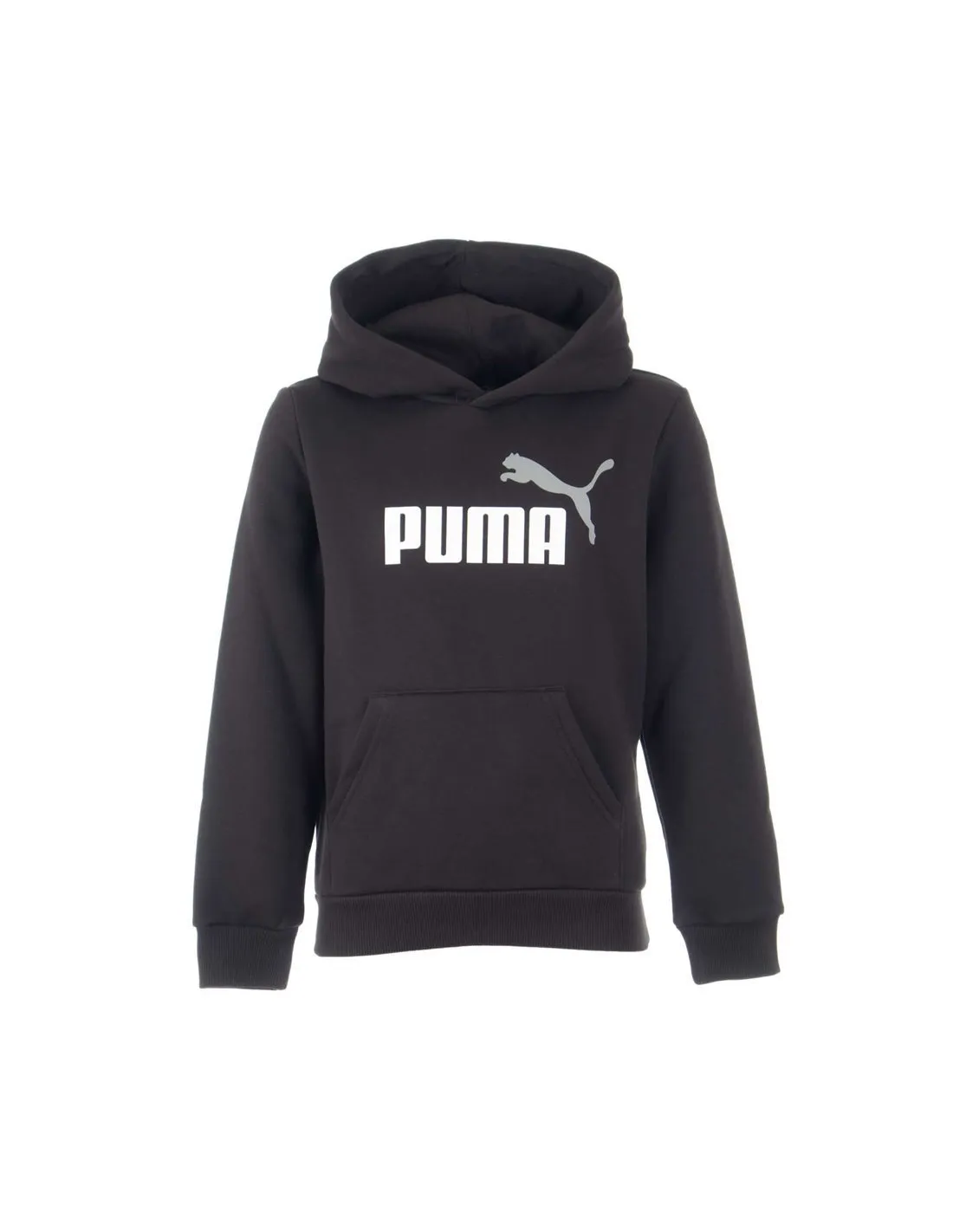 PUMA  SUDADERA NEGRA ESSENTIALS+ 2COL BIG LOGO 586987 60 NIñO/A