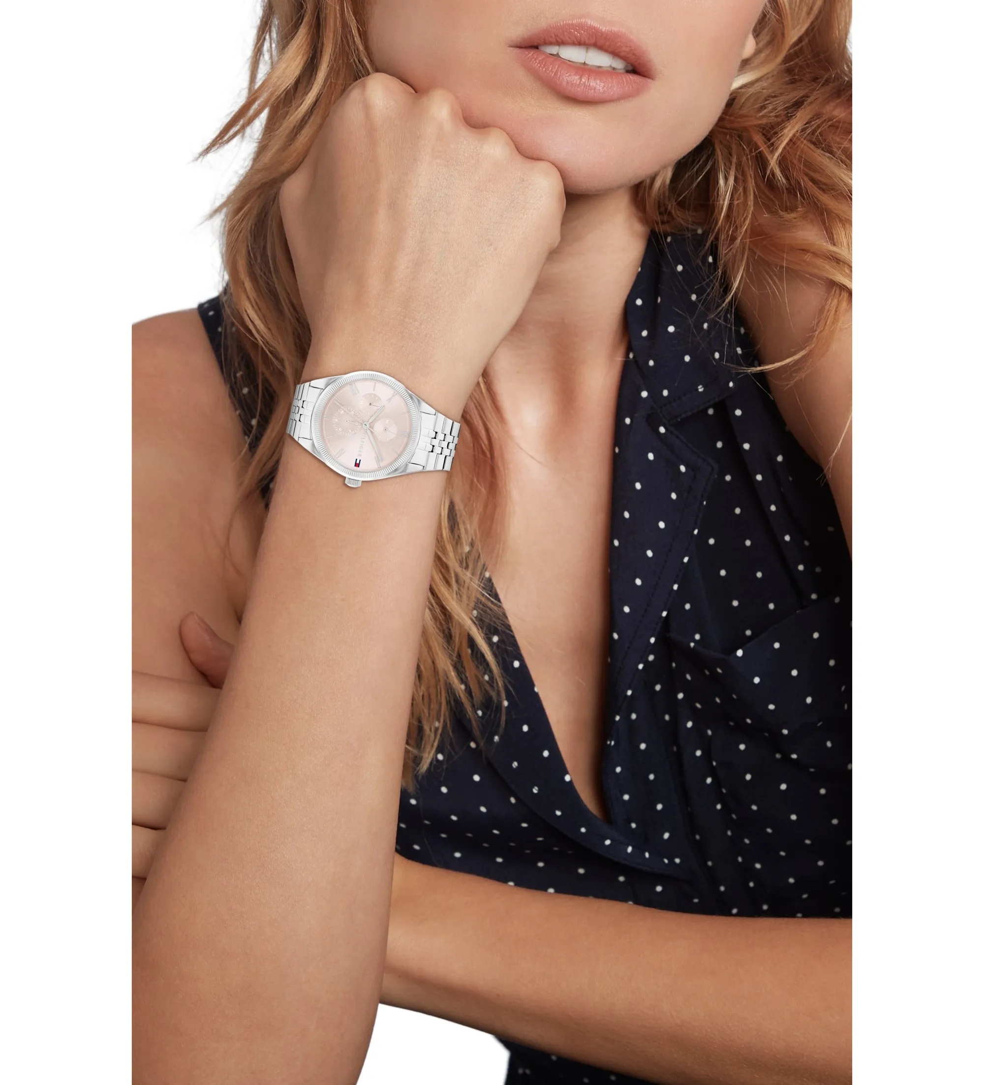 Reloj Analógico Acero rosa