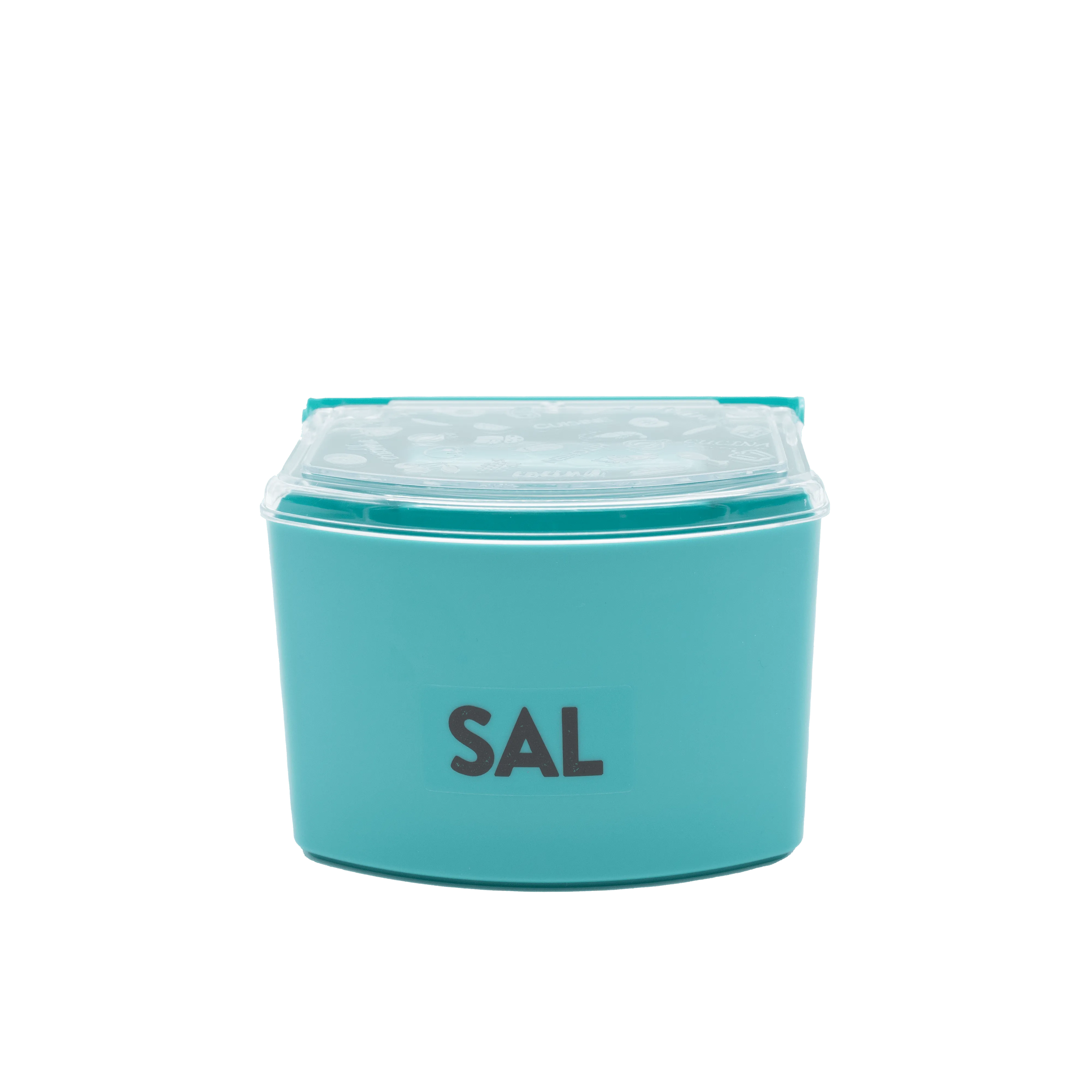 Salero Plastico Con Tapa  Turquesa