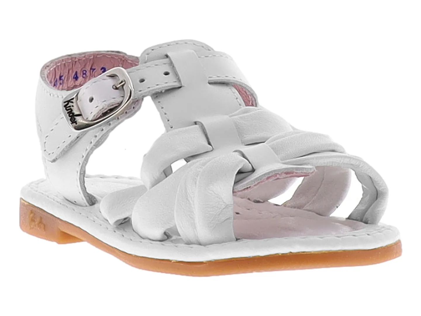 Sandalias Kinder 6645 Blanco Para Niña