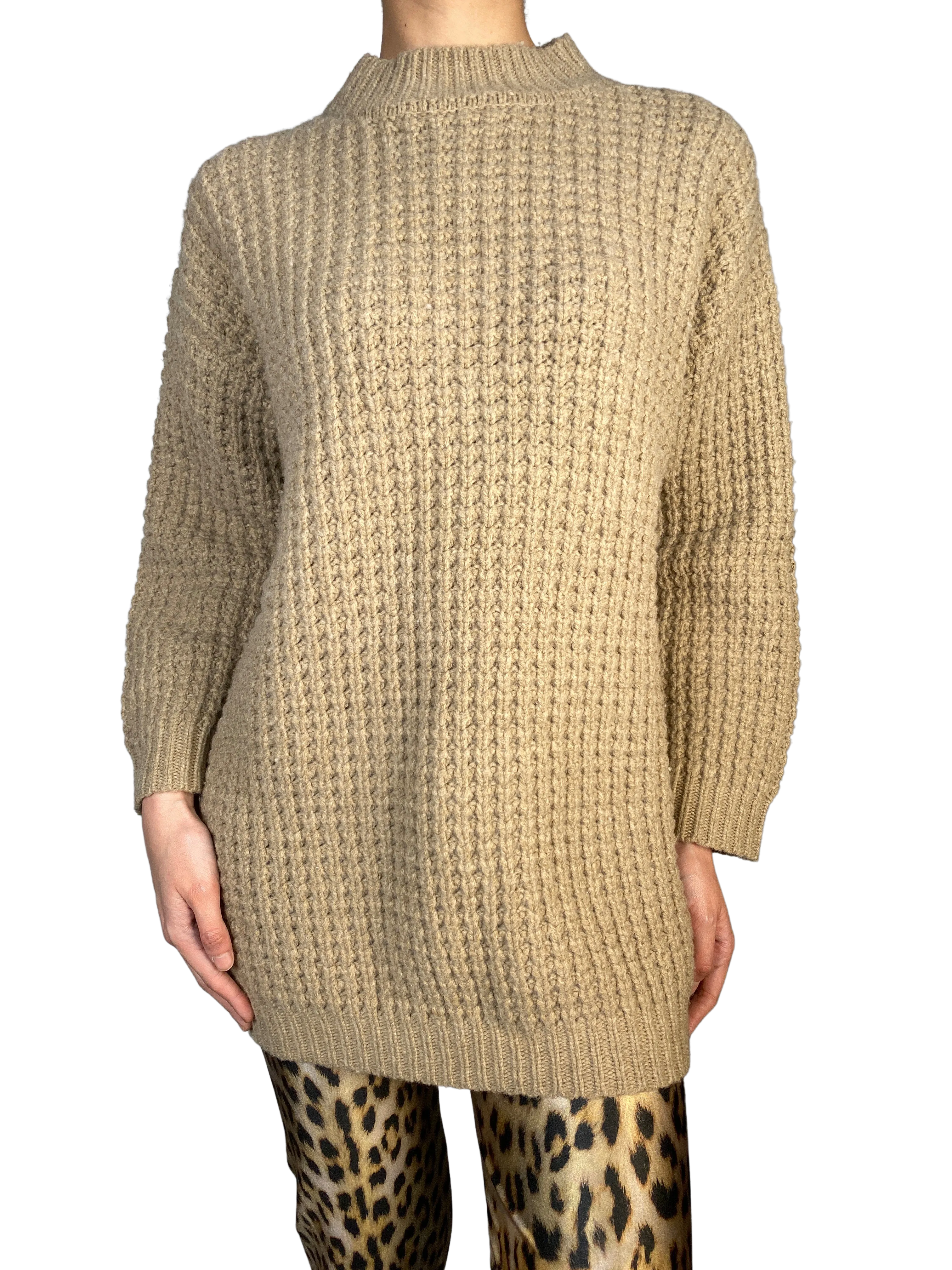 SAVILLE ROW Sweater Oversize Waffle Sheperd Lana