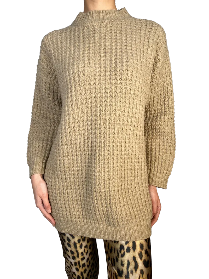 SAVILLE ROW Sweater Oversize Waffle Sheperd Lana
