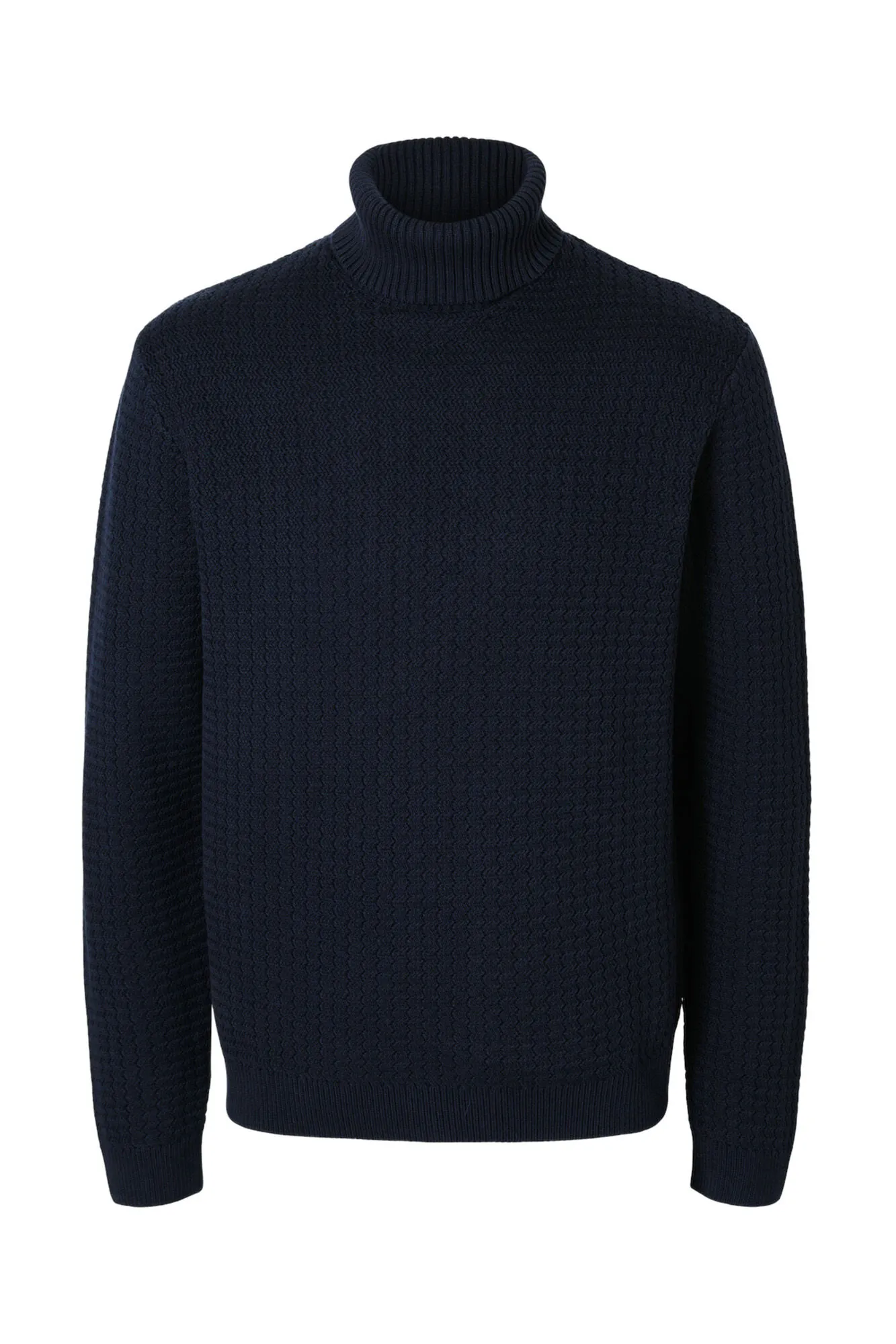 Selected Jersey estructura de cuello vuelto confeccionado 100% con algodón orgánico.
