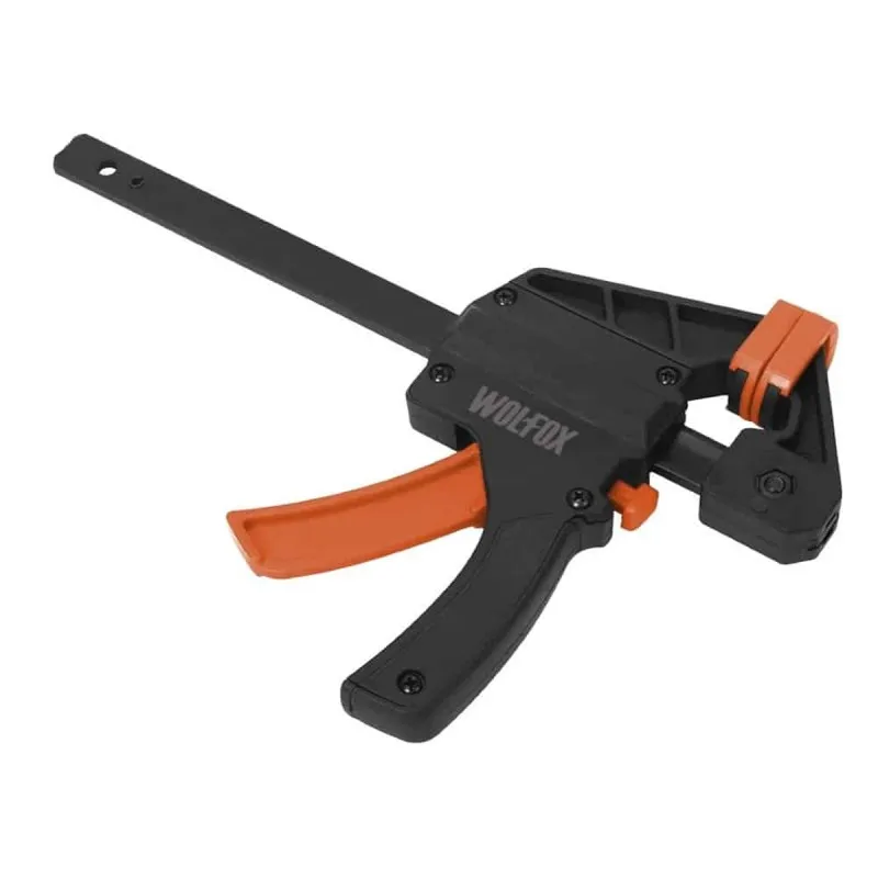 SET DE 2 PRENSAS RáPIDAS MANGO EN ABS 6" WOLFOX WF0708K1