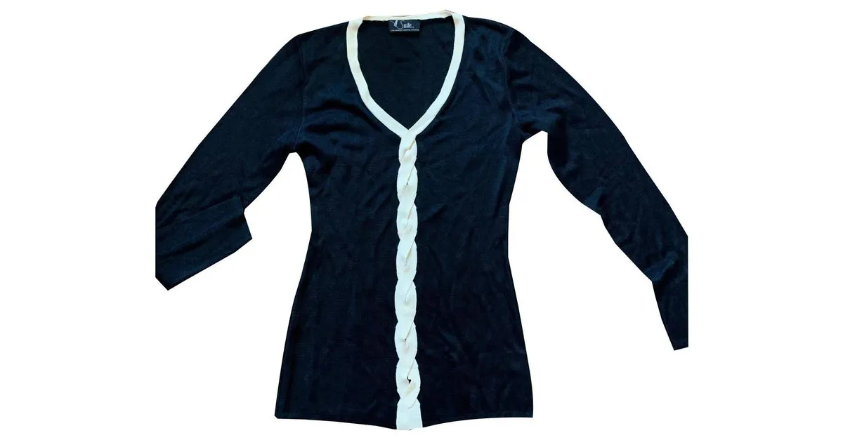 Suite Pullover...por Chantal Thomass Negro Blanco 