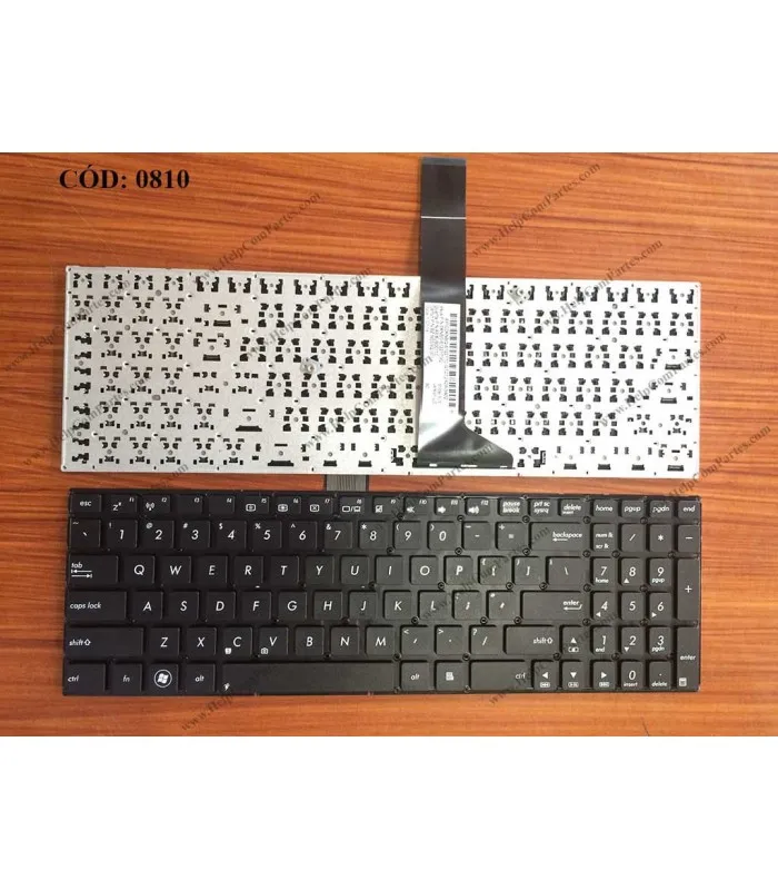 TECLADO ASUS X501 X501A X501U X501EI X501XE X501XI S501U R502A F501U F501 F501A F501U R510L SERIES FLEX17.6C BK US ORIG.
