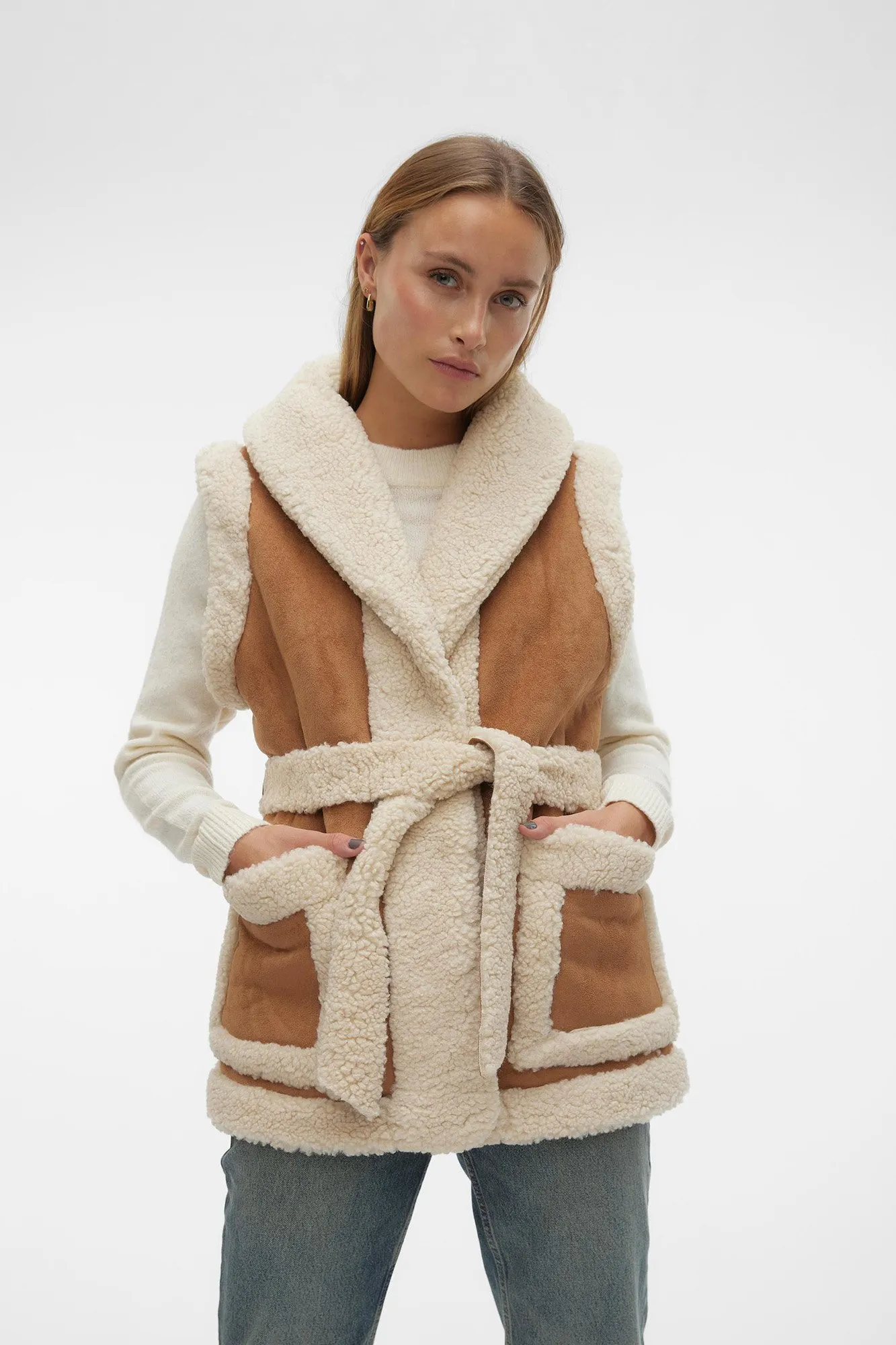 Vero Moda Chaleco efecto ante