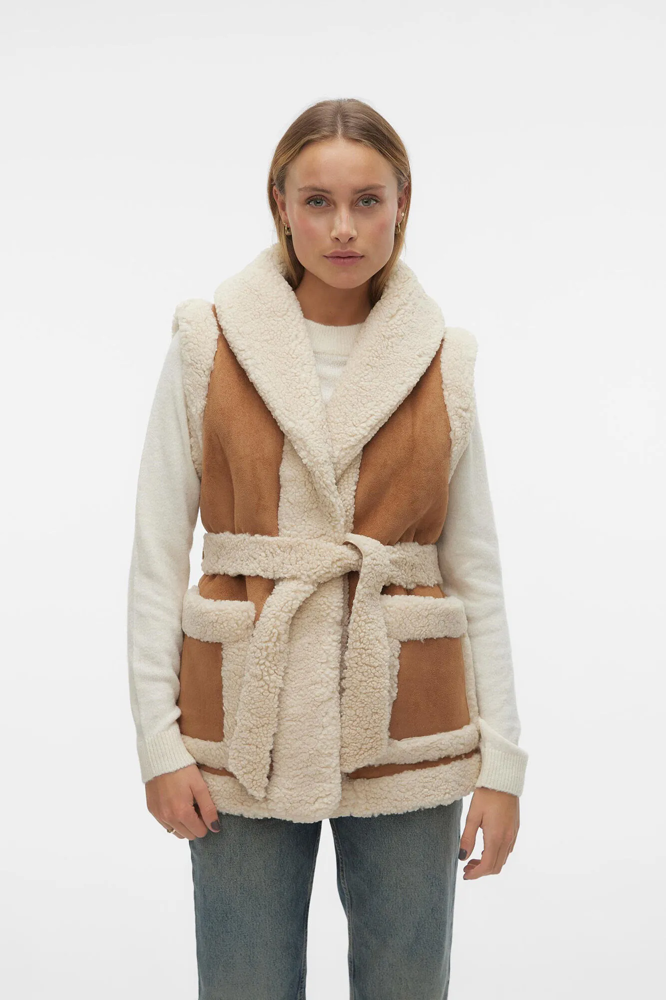 Vero Moda Chaleco efecto ante