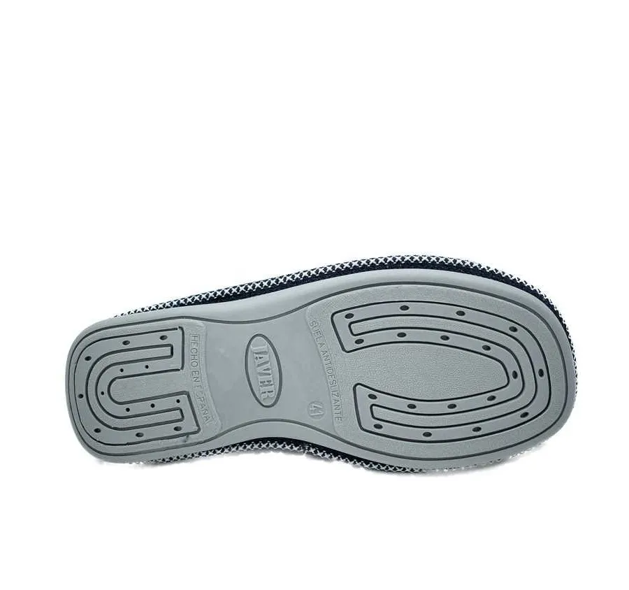 ZAPATILLA PARA CASA 35178 PANTUFLA RIZO AMERICANO BANDERA MARINO SUELA ANTIDESLIZANTE PISO BIORELAX 26138