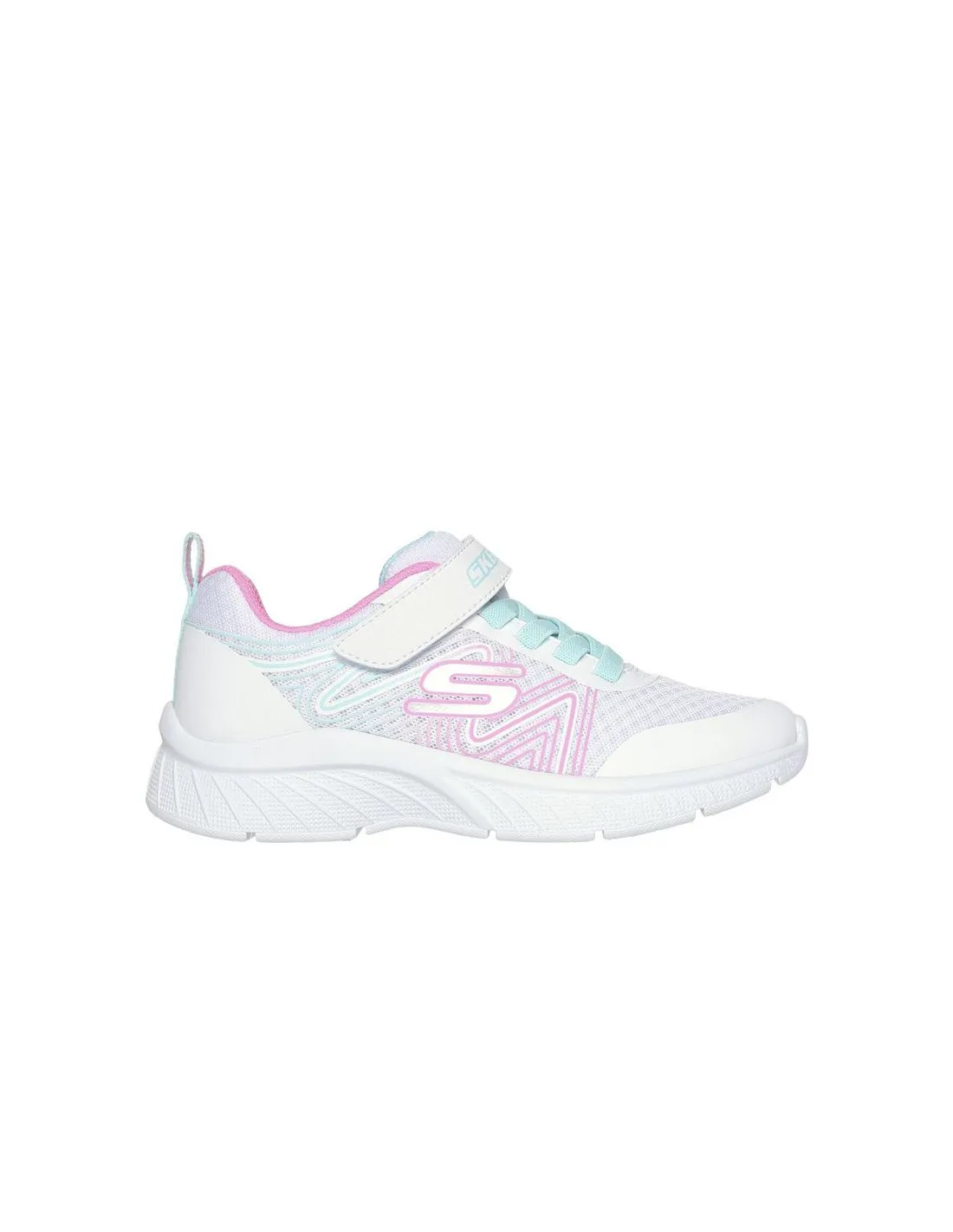 ZAPATILLAS SKECHERS MICROSPEC PLUS  SWI NIñA BLANCO