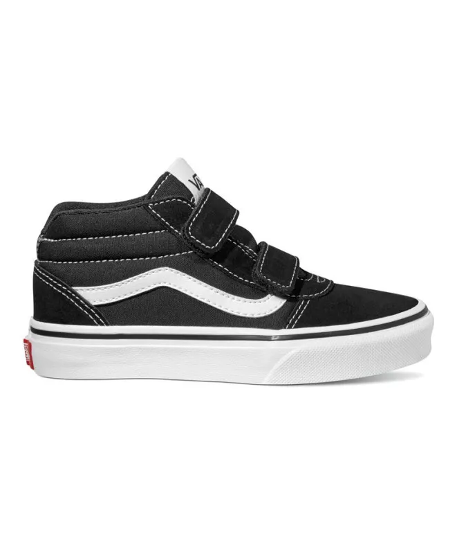 Zapatillas Vans Ward Mid V YT Suede Canvas Black