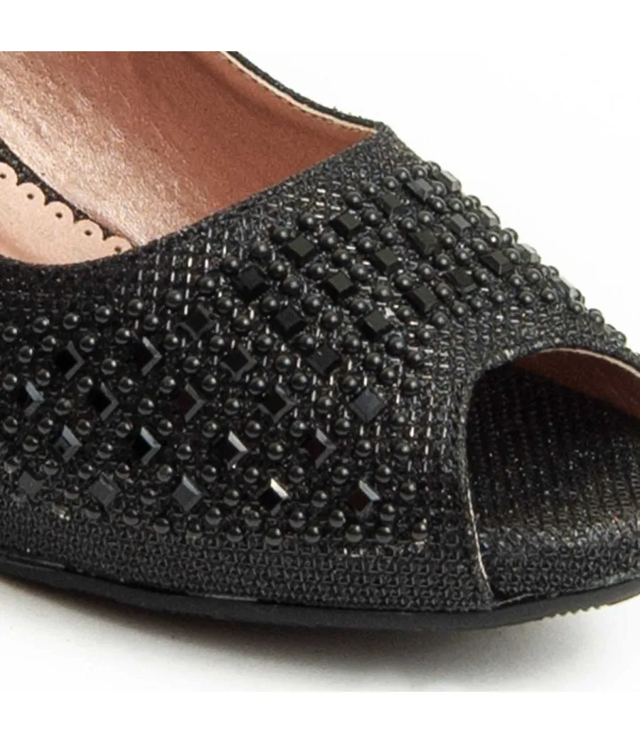 Zapato De Tacón Para Mujer.  Montevita  Unne63  92363 Negro